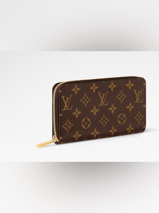 Louis Vuitton Accessories - Louis Vuitton Brown Monogram Zip Around Card Holder Wallet